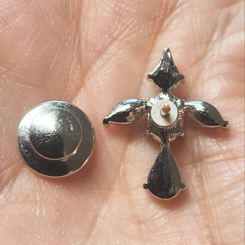 Sapphire Swarovski Crystal Angel Lapel Pin/Tie Tack